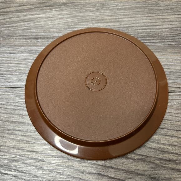 Tupperware 7" Seal N Serve Lid Replacement Orange (1207-14) Brown (1207-44) Vtg - Picture 9 of 13